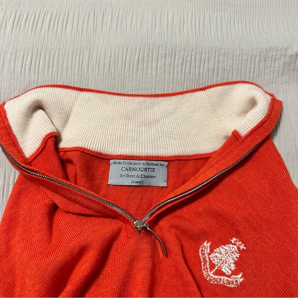 Scott & Charters of Hawick Merino Sweater Carnoustie Golf Links Pullover - Picture 4 of 15